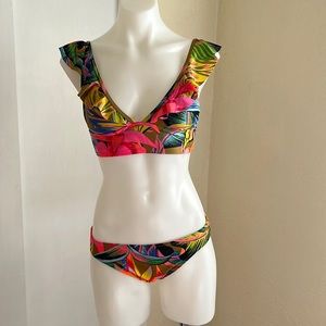 Aerie Tropical Print bikini small/petite NWOT - Multicolor
